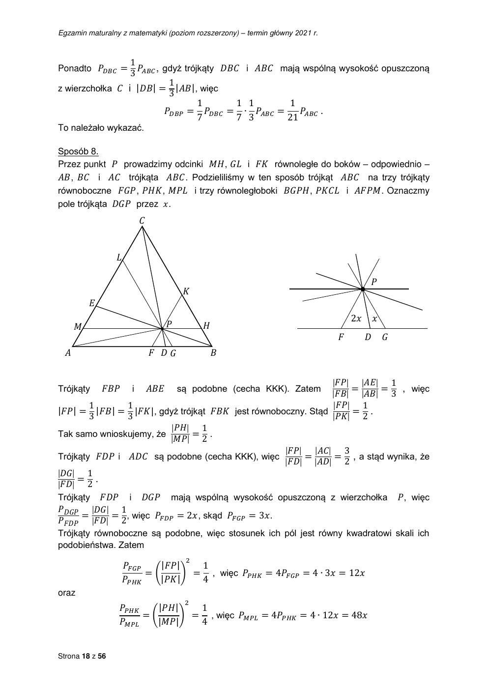 odpowiedzi - matematyka rozszerzony - matura 2021 - maj-18