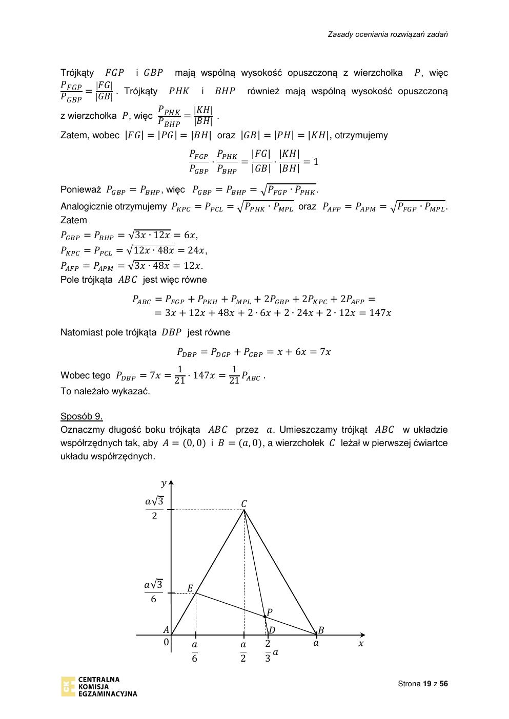 odpowiedzi - matematyka rozszerzony - matura 2021 - maj-19