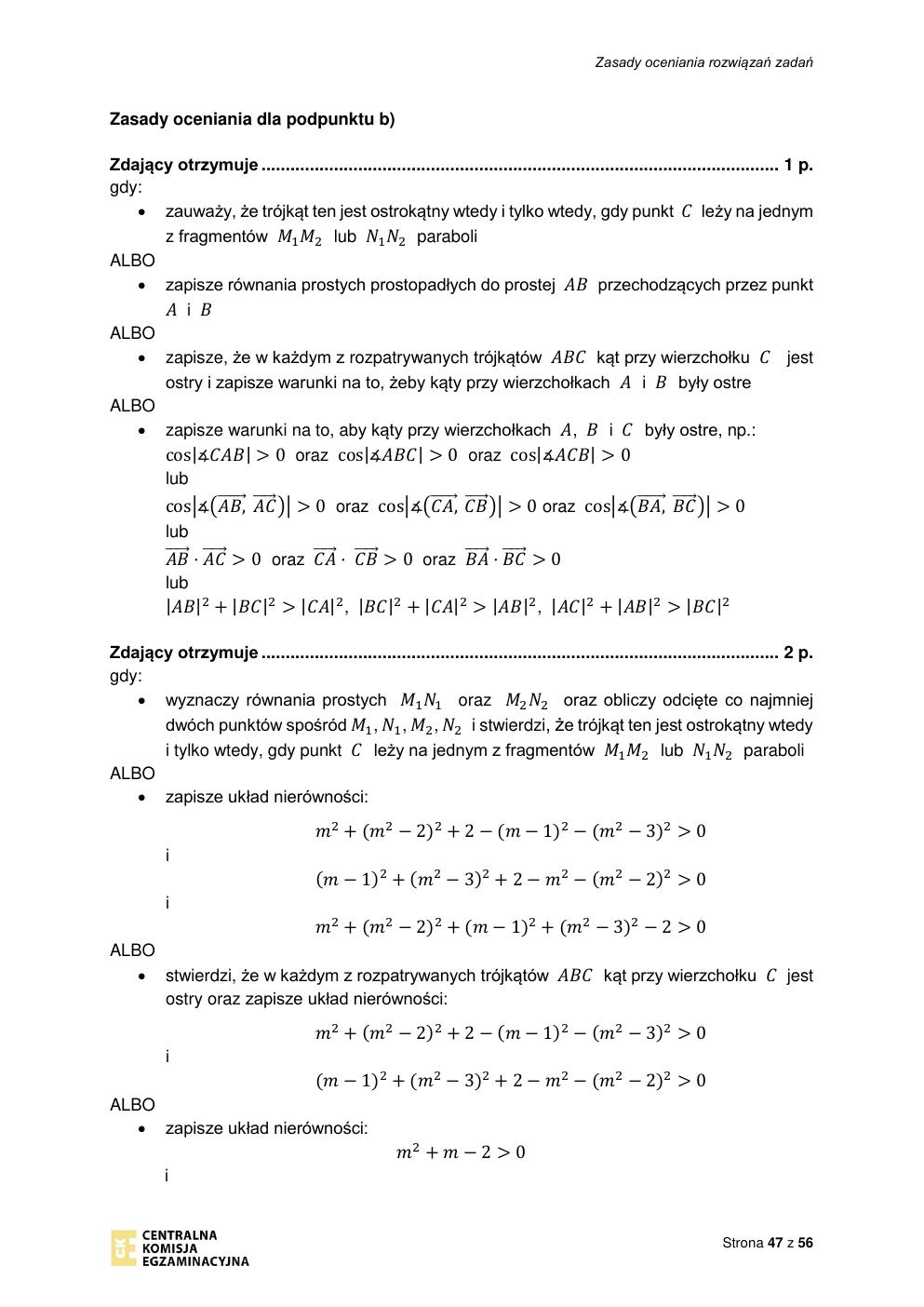 odpowiedzi - matematyka rozszerzony - matura 2021 - maj-47