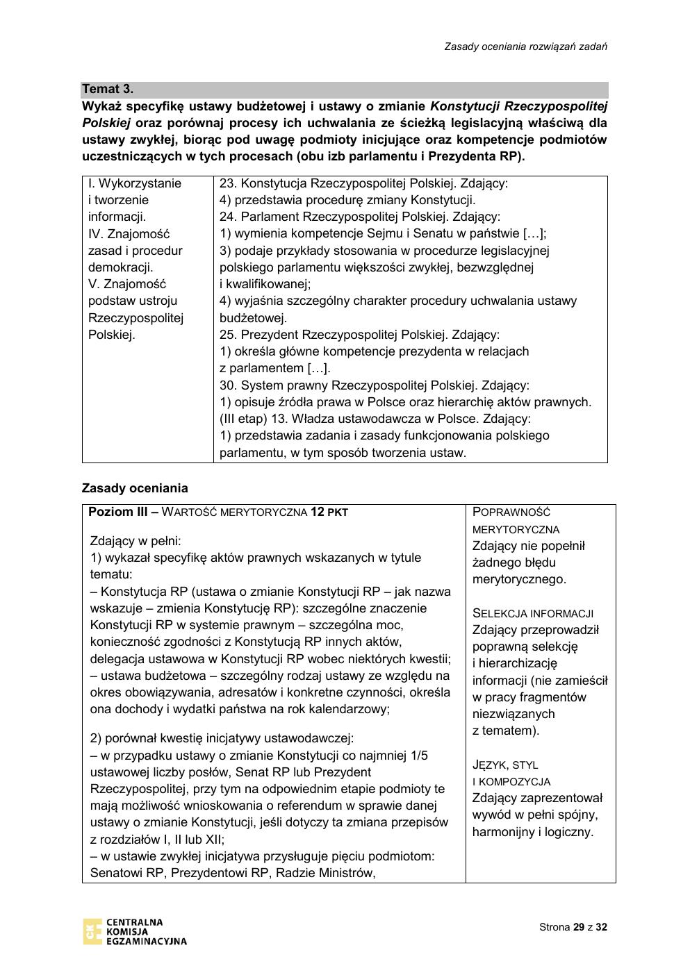 odpowiedzi - WOS rozszerzony - matura 2021 - maj-29