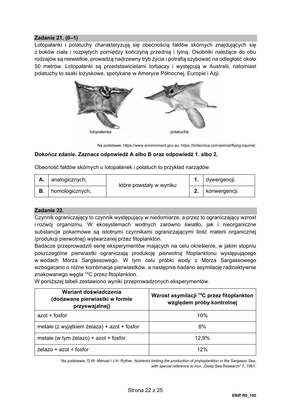 arkusz - biologia rozszerzony - matura 2021 - maj-22