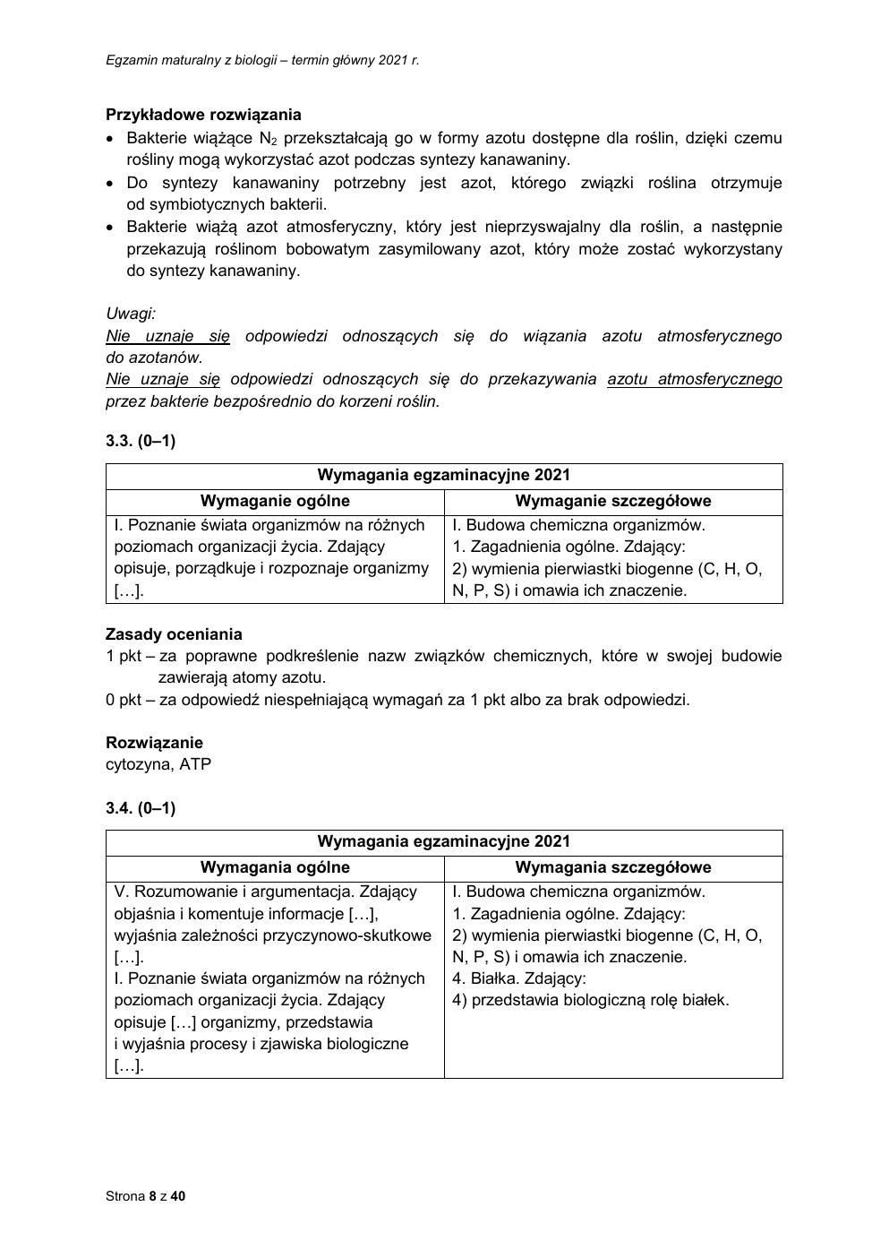 odpowiedzi - biologia rozszerzony - matura 2021 - maj-08