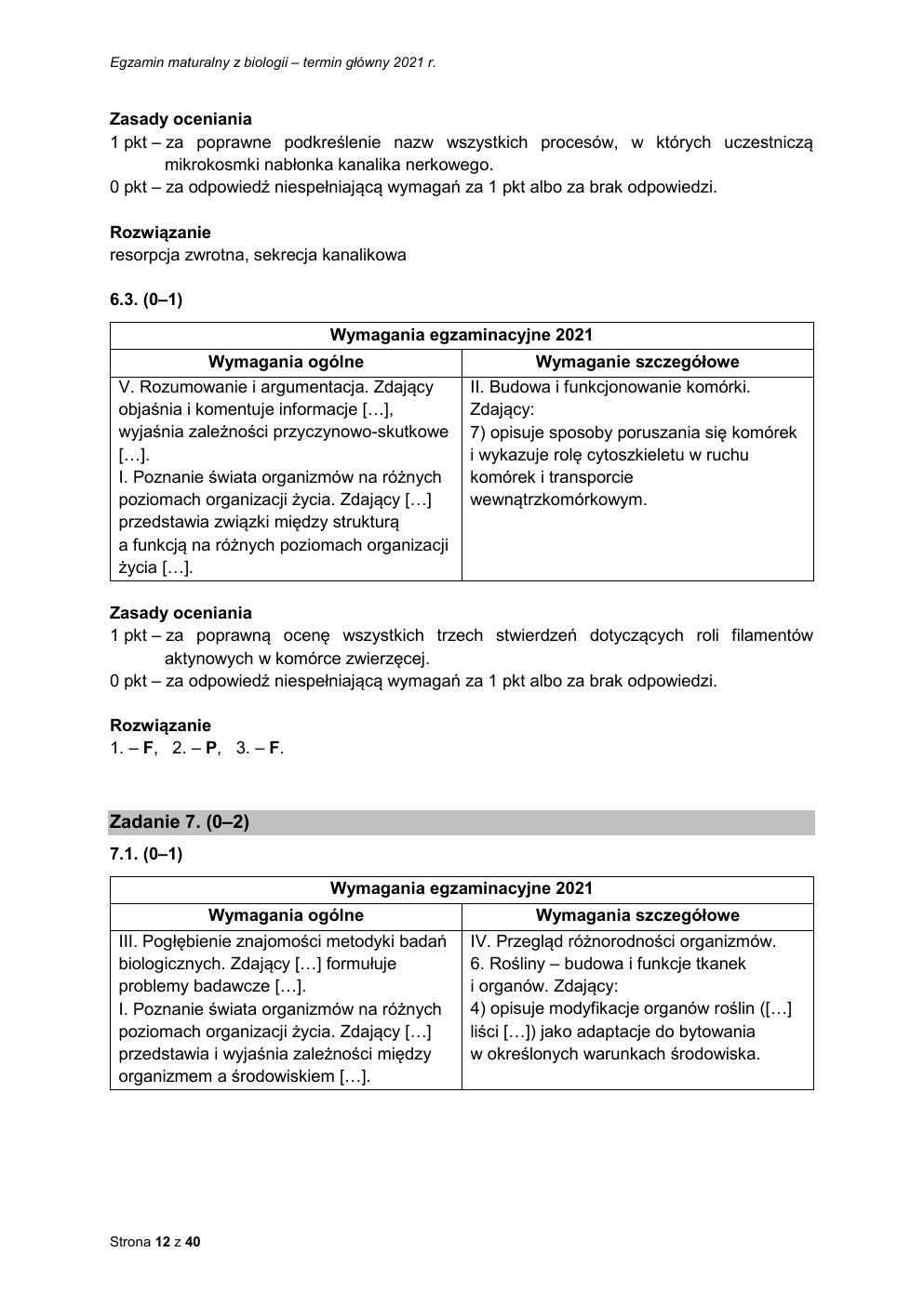 odpowiedzi - biologia rozszerzony - matura 2021 - maj-12