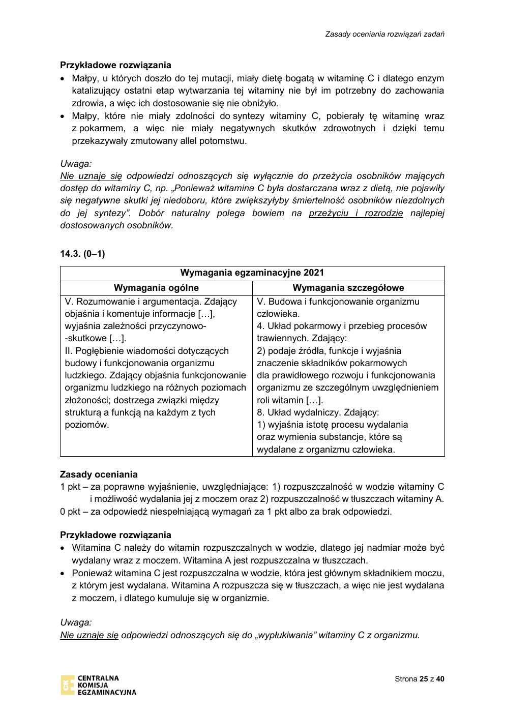 odpowiedzi - biologia rozszerzony - matura 2021 - maj-25