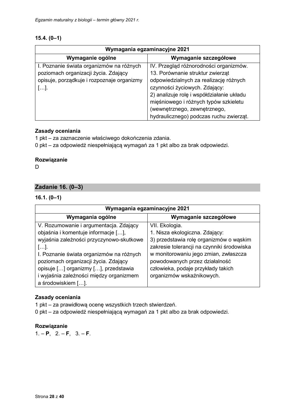 odpowiedzi - biologia rozszerzony - matura 2021 - maj-28