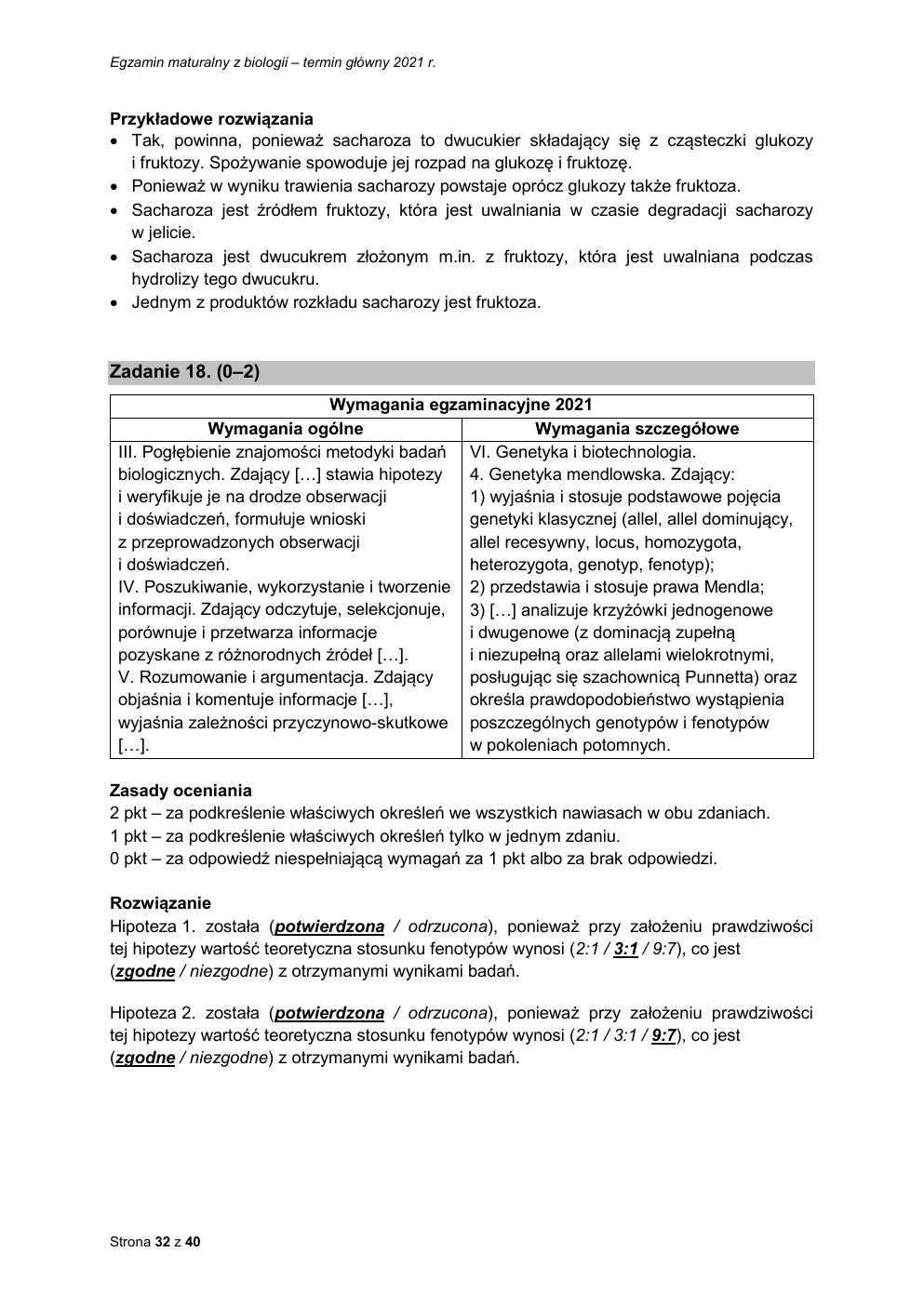 odpowiedzi - biologia rozszerzony - matura 2021 - maj-32