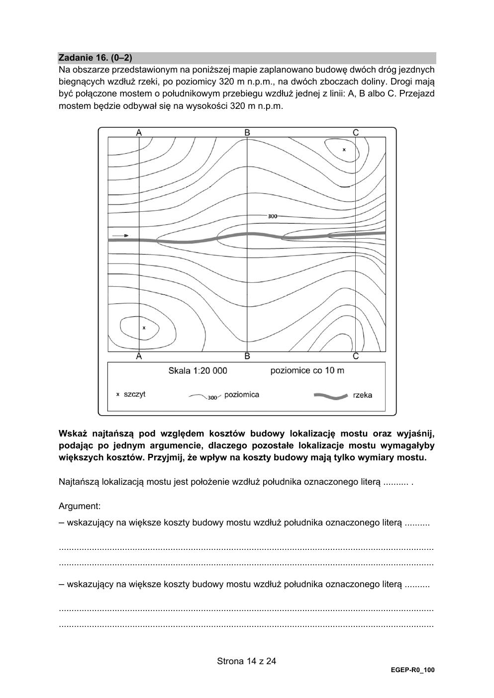 arkusz - geografia rozszerzony - matura 2021 - maj-14