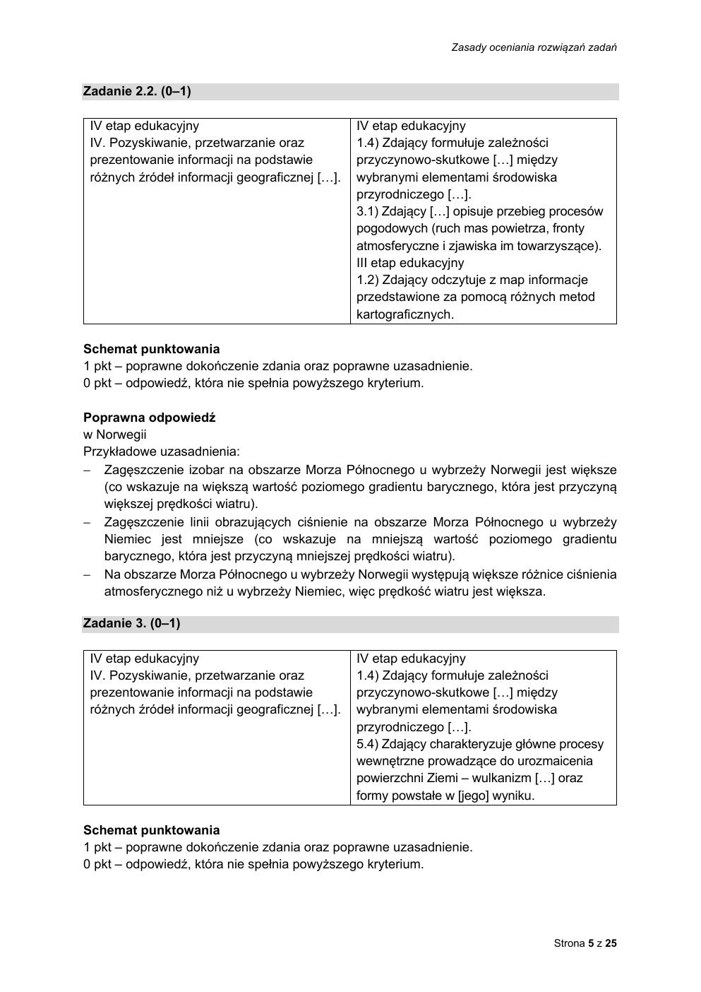 odpowiedzi - geografia rozszerzony - matura 2021 - maj-05