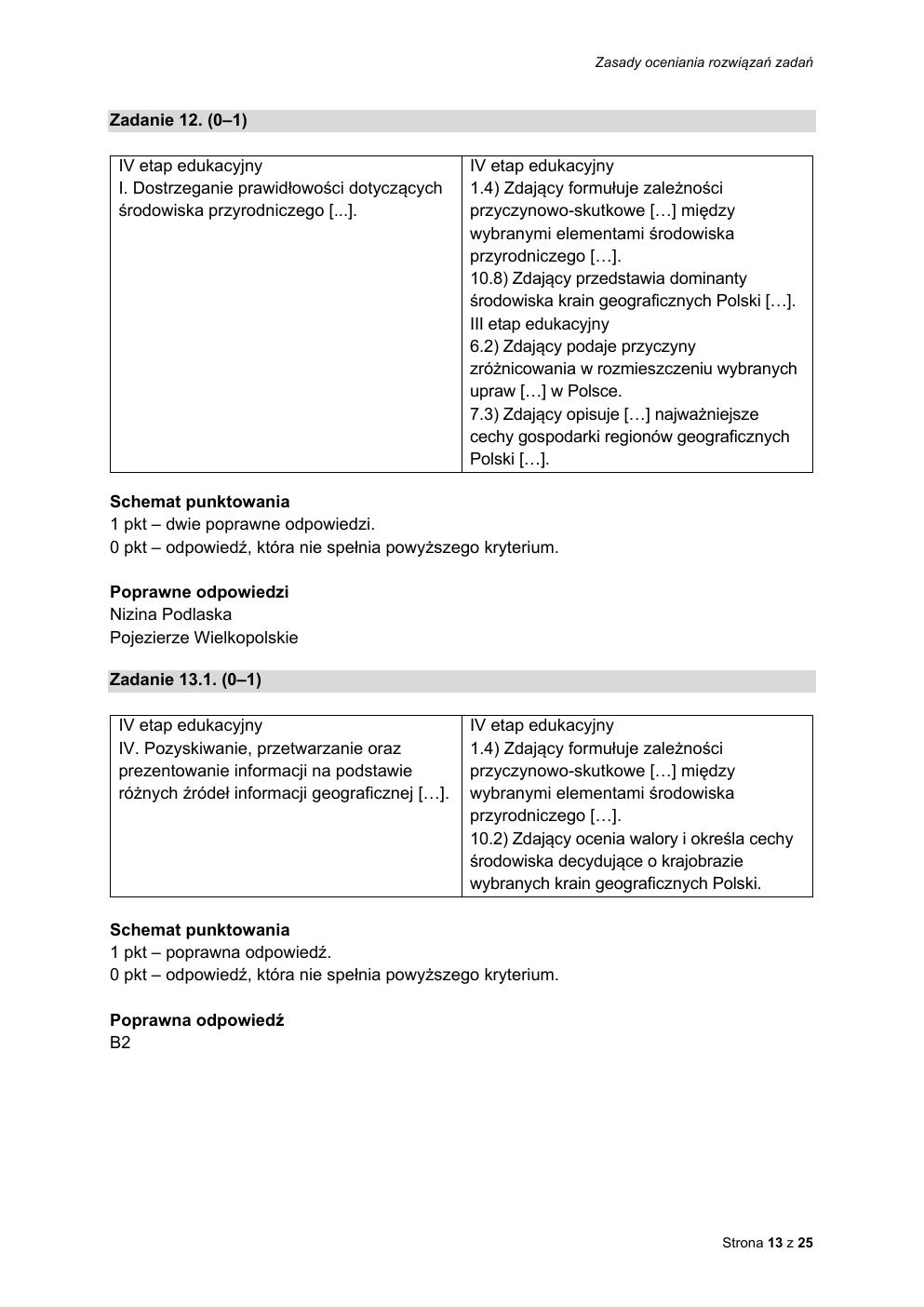 odpowiedzi - geografia rozszerzony - matura 2021 - maj-13