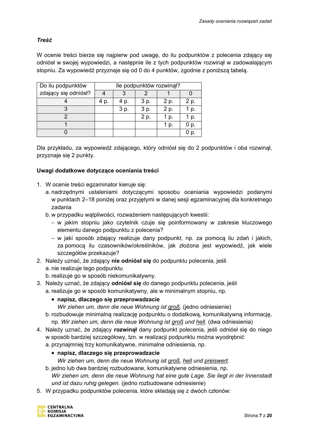 odpowiedzi - język niemiecki podstawowy - matura 2021 - maj-07