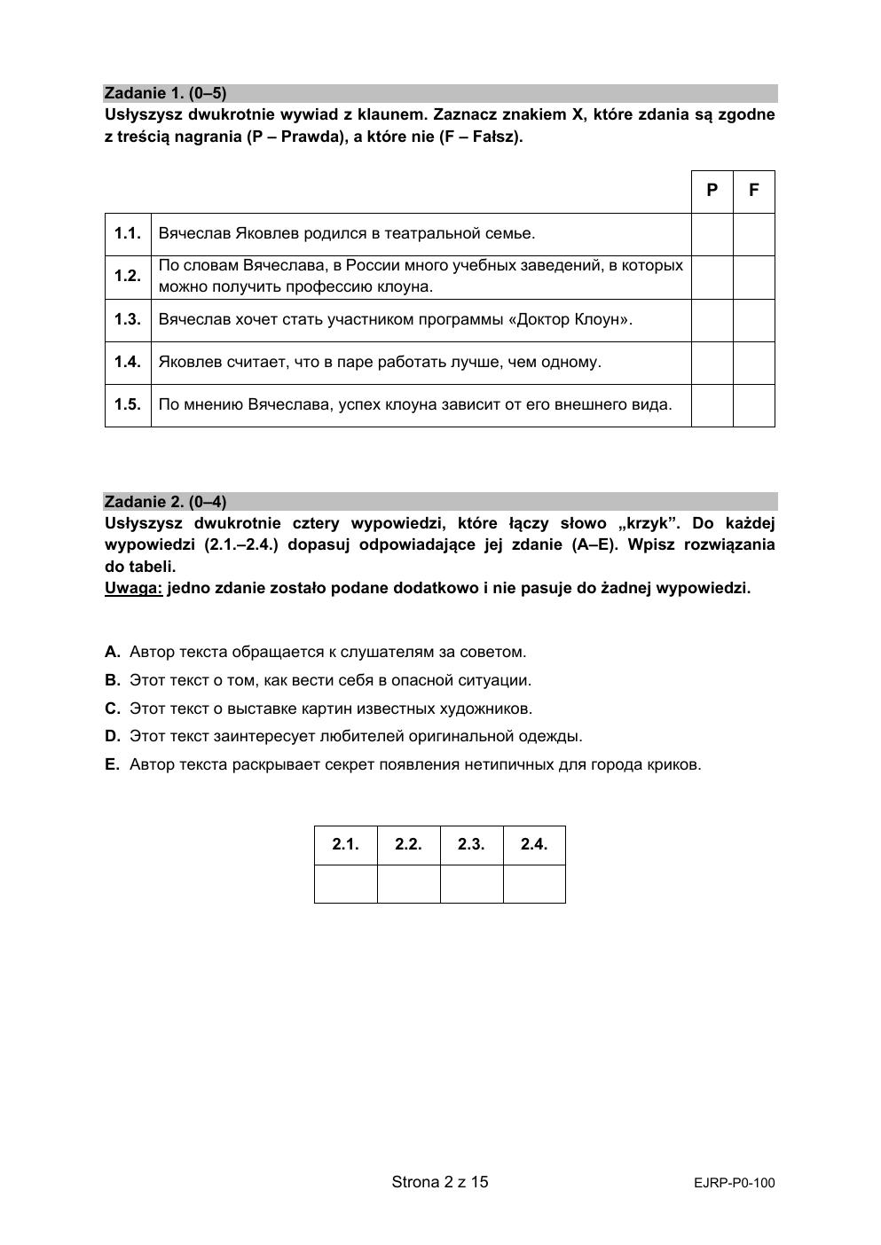 arkusz - język rosyjski podstawowy - matura 2021 - maj-02