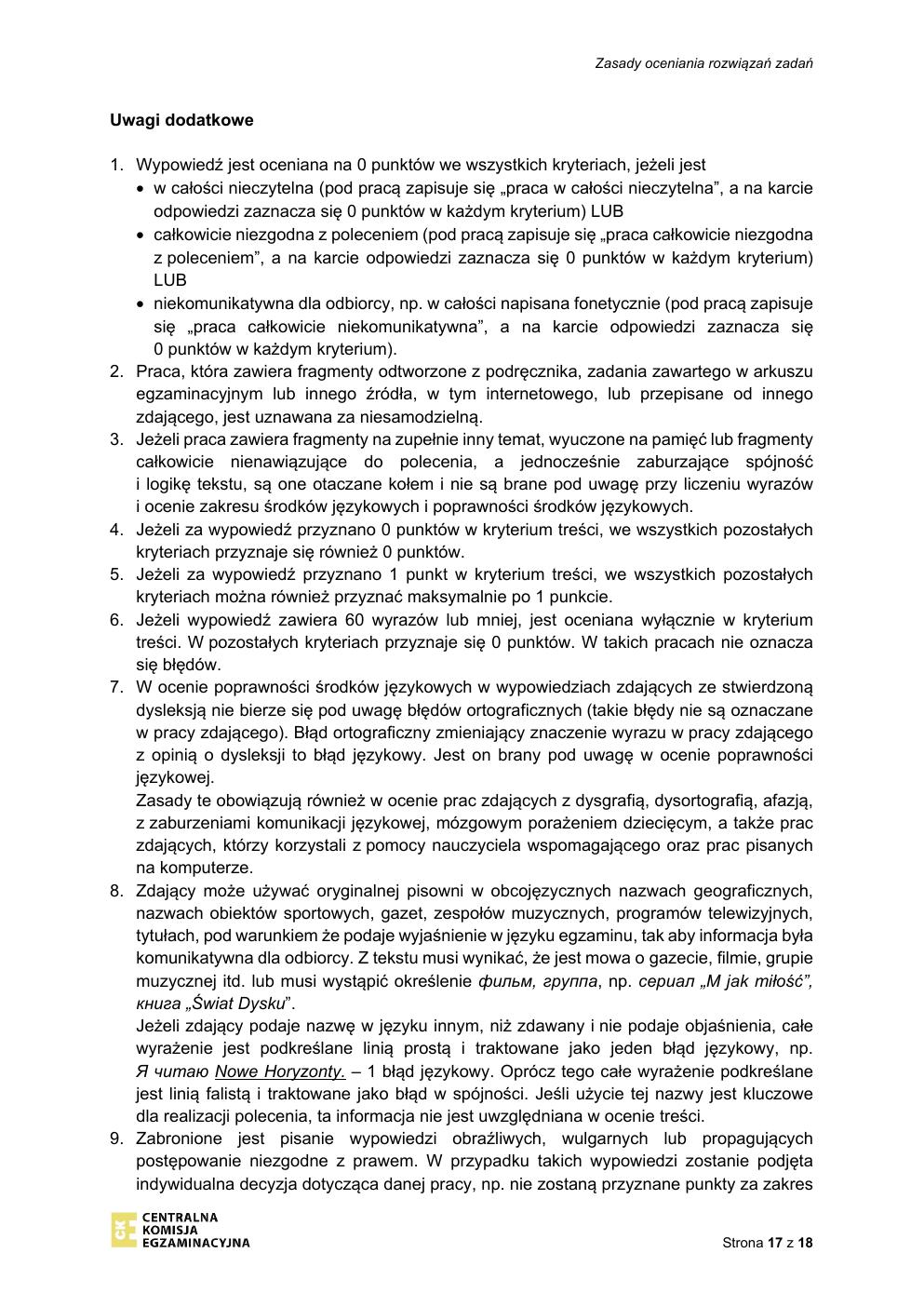 odpowiedzi - język rosyjski podstawowy - matura 2021 - maj-17