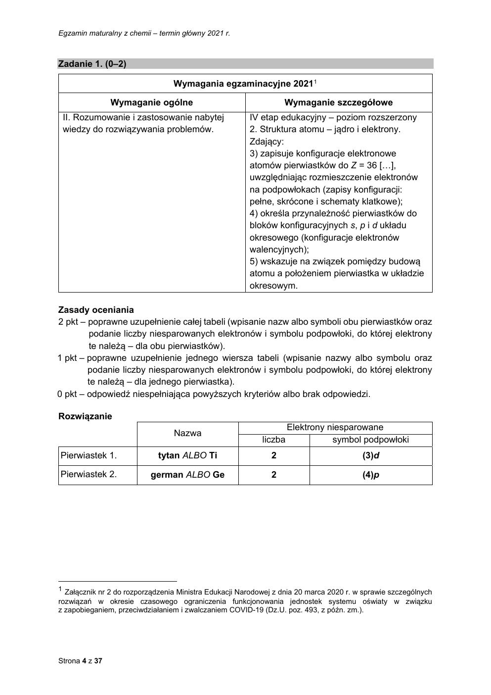 odpowiedzi - chemia rozszerzony - matura 2021 - maj-04