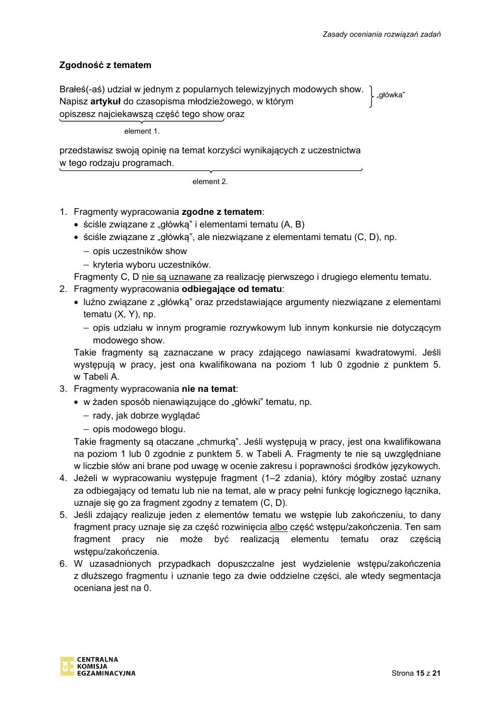 odpowiedzi - język rosyjski rozszerzony - matura 2021 - maj-15