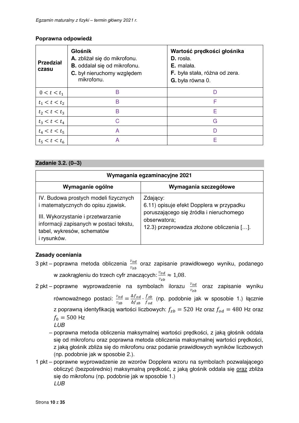 odpowiedzi - fizyka rozszerzony - matura 2021 - maj-10