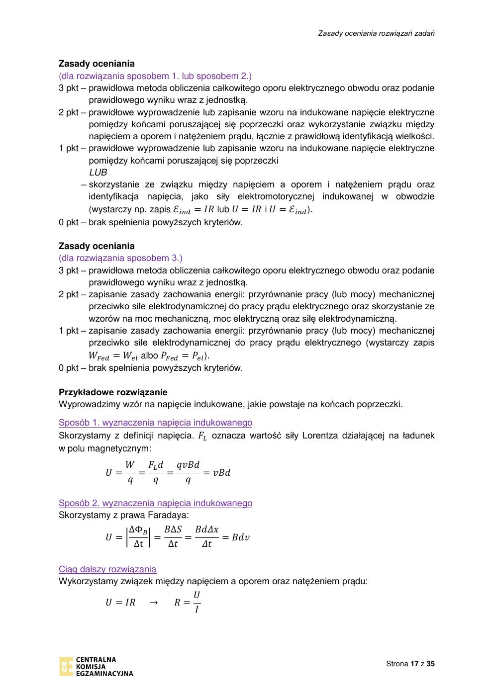 odpowiedzi - fizyka rozszerzony - matura 2021 - maj-17