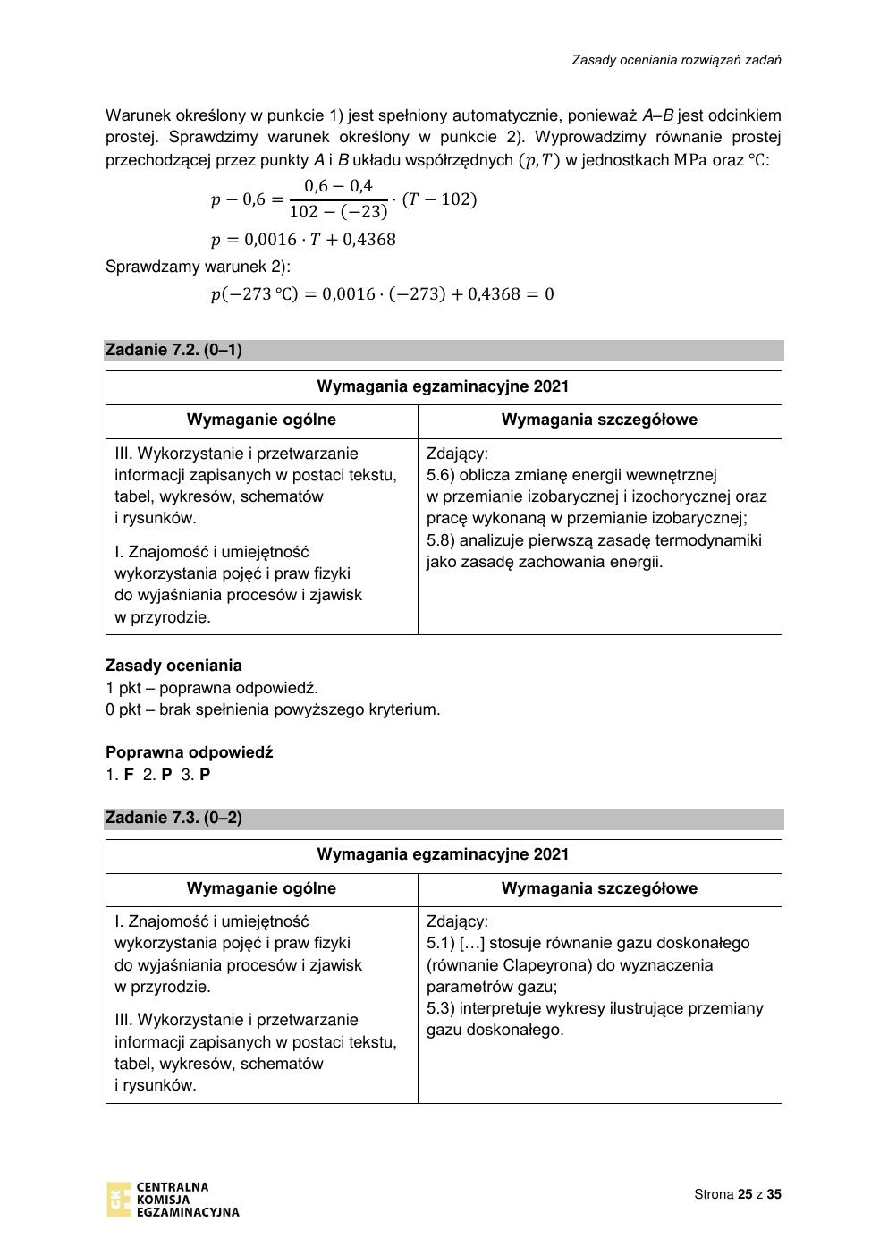 odpowiedzi - fizyka rozszerzony - matura 2021 - maj-25