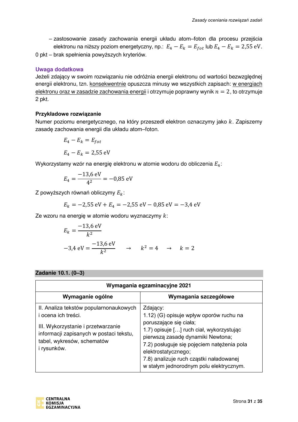 odpowiedzi - fizyka rozszerzony - matura 2021 - maj-31