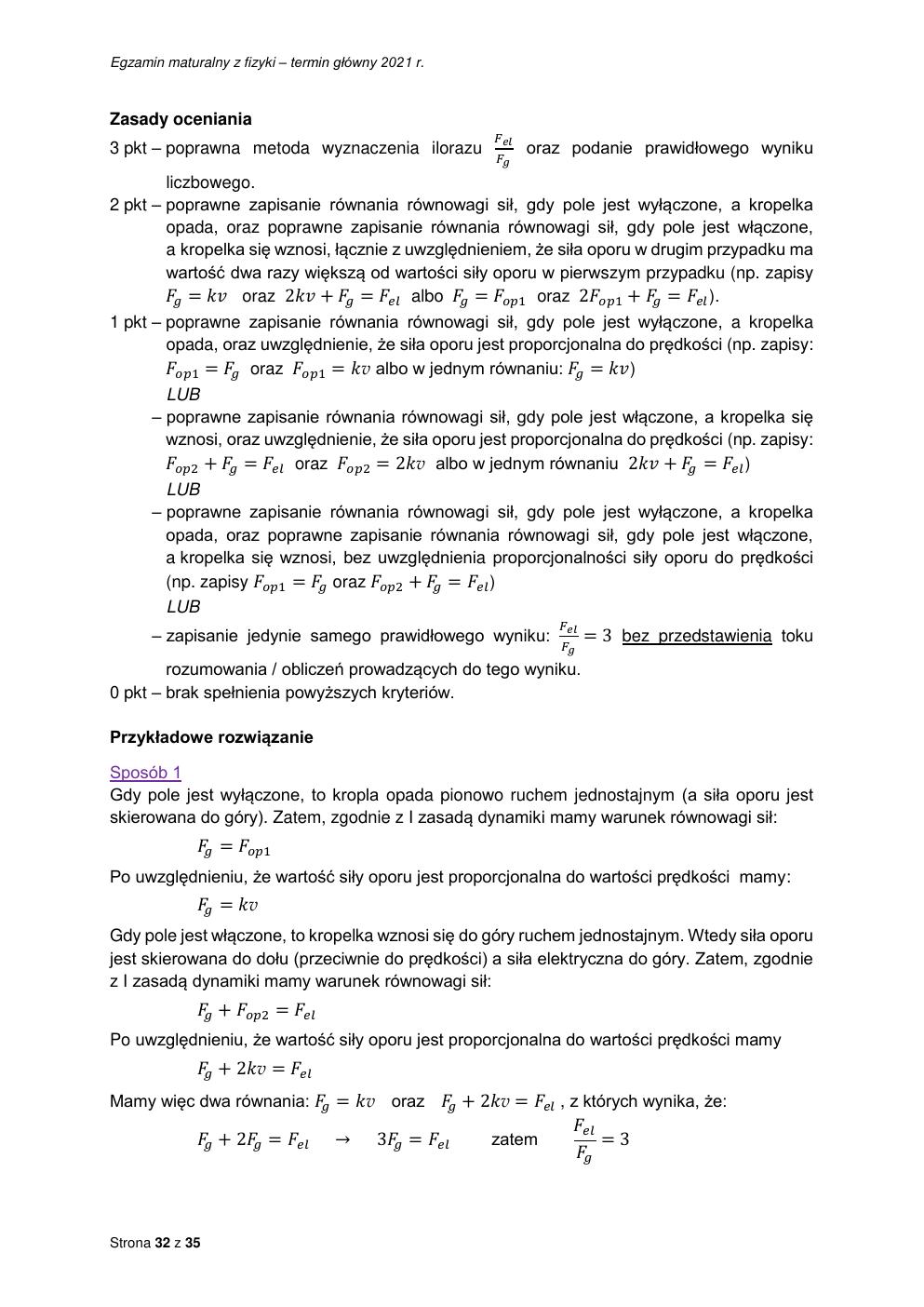 odpowiedzi - fizyka rozszerzony - matura 2021 - maj-32