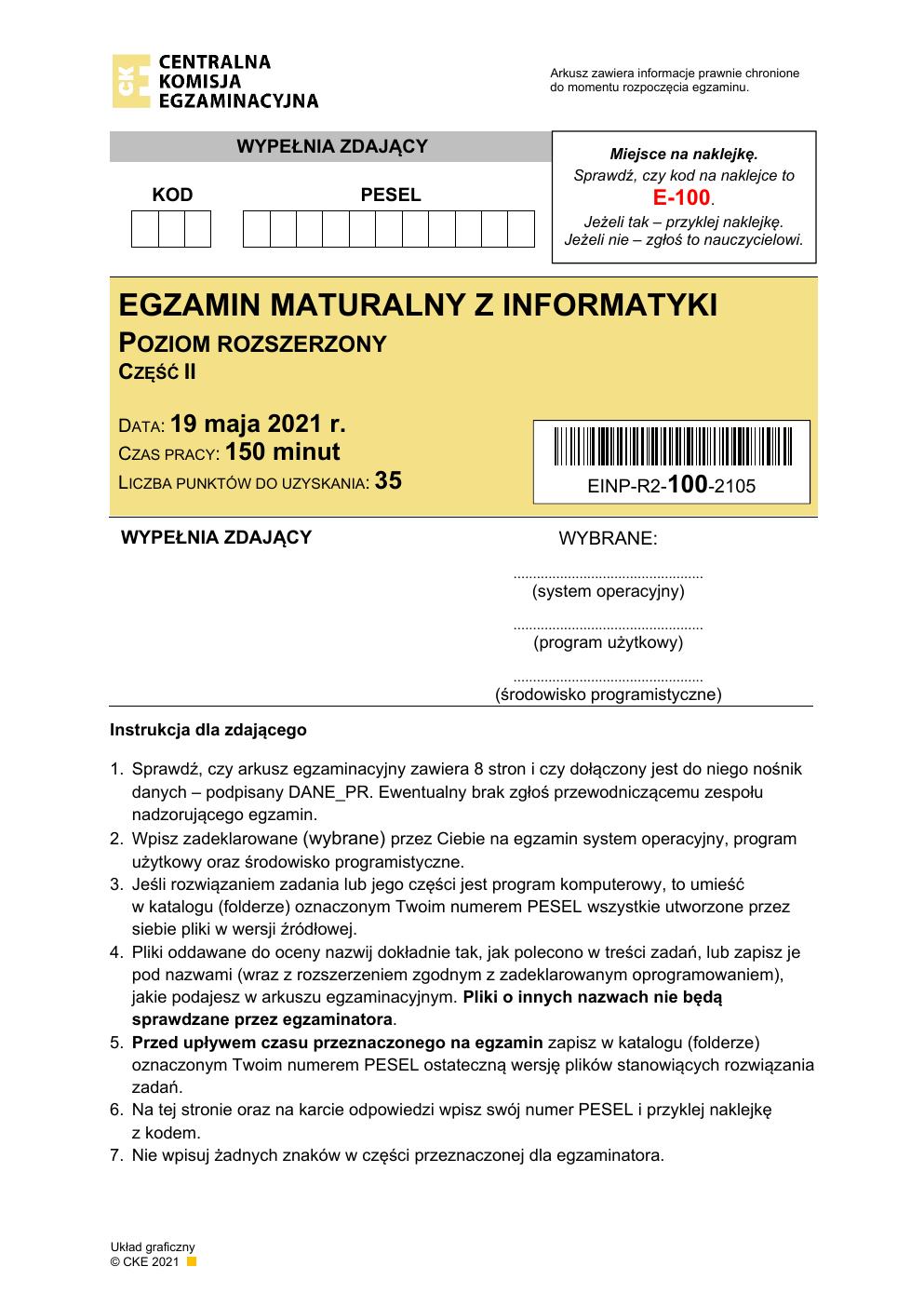 informatyka rozszerzony - matura maj 2021 - arkusz 2-01