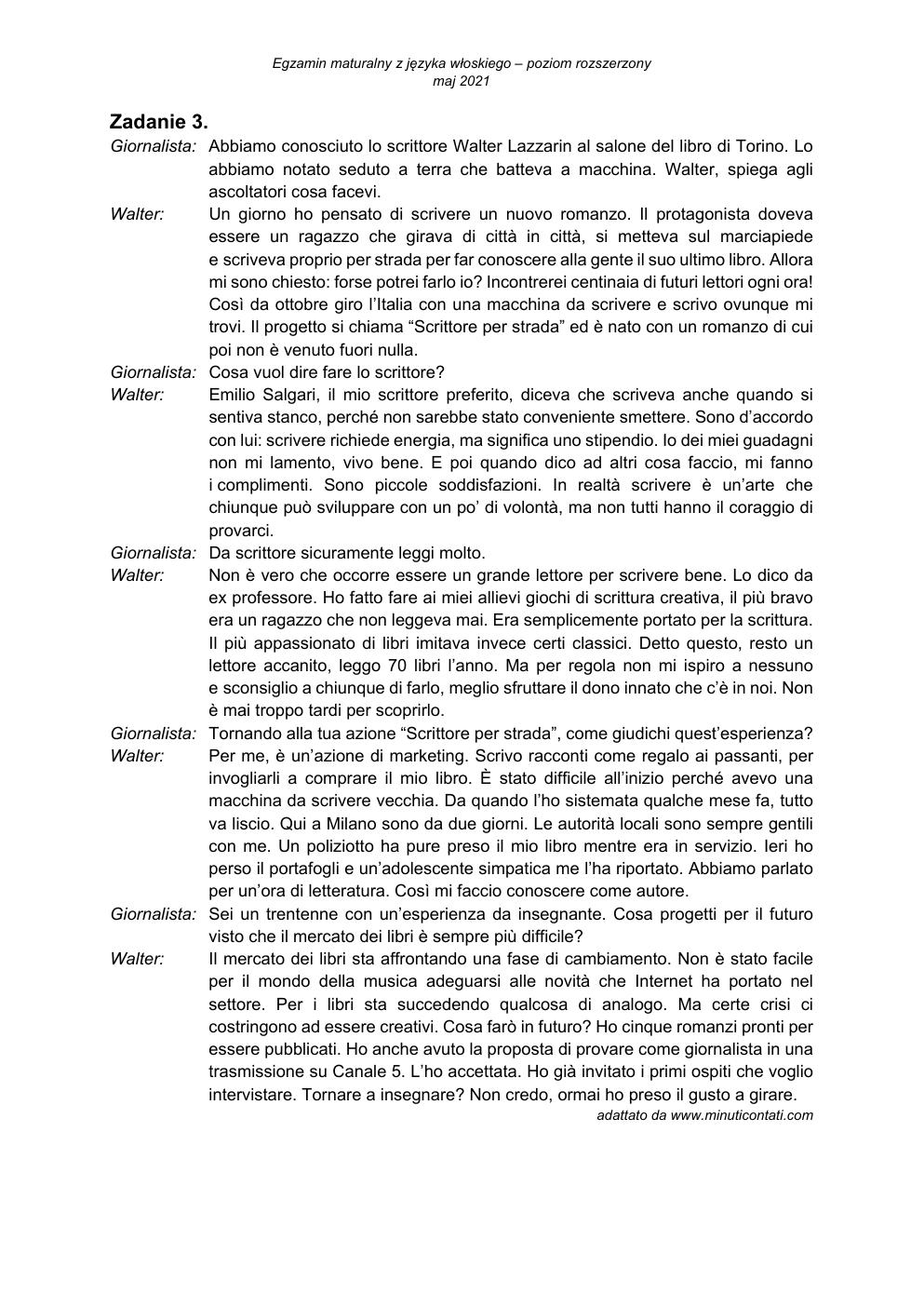 język włoski rozszerzony - matura maj 2021 - transkrypcja-3