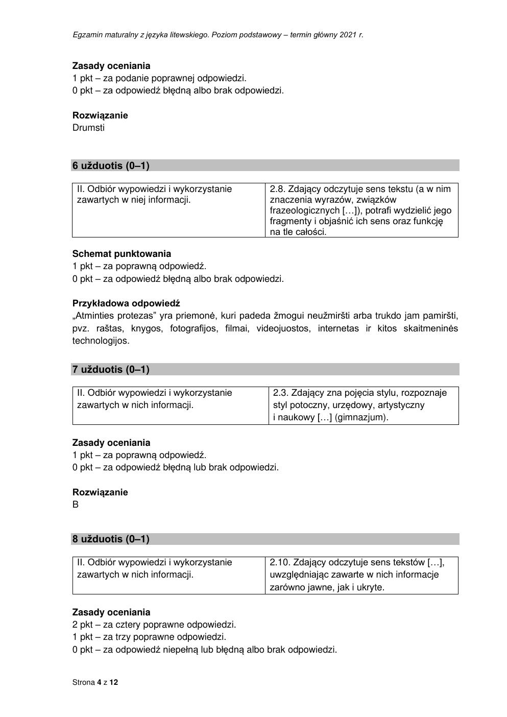 odpowiedzi - język litewski podstawowy - matura maj 2021-04