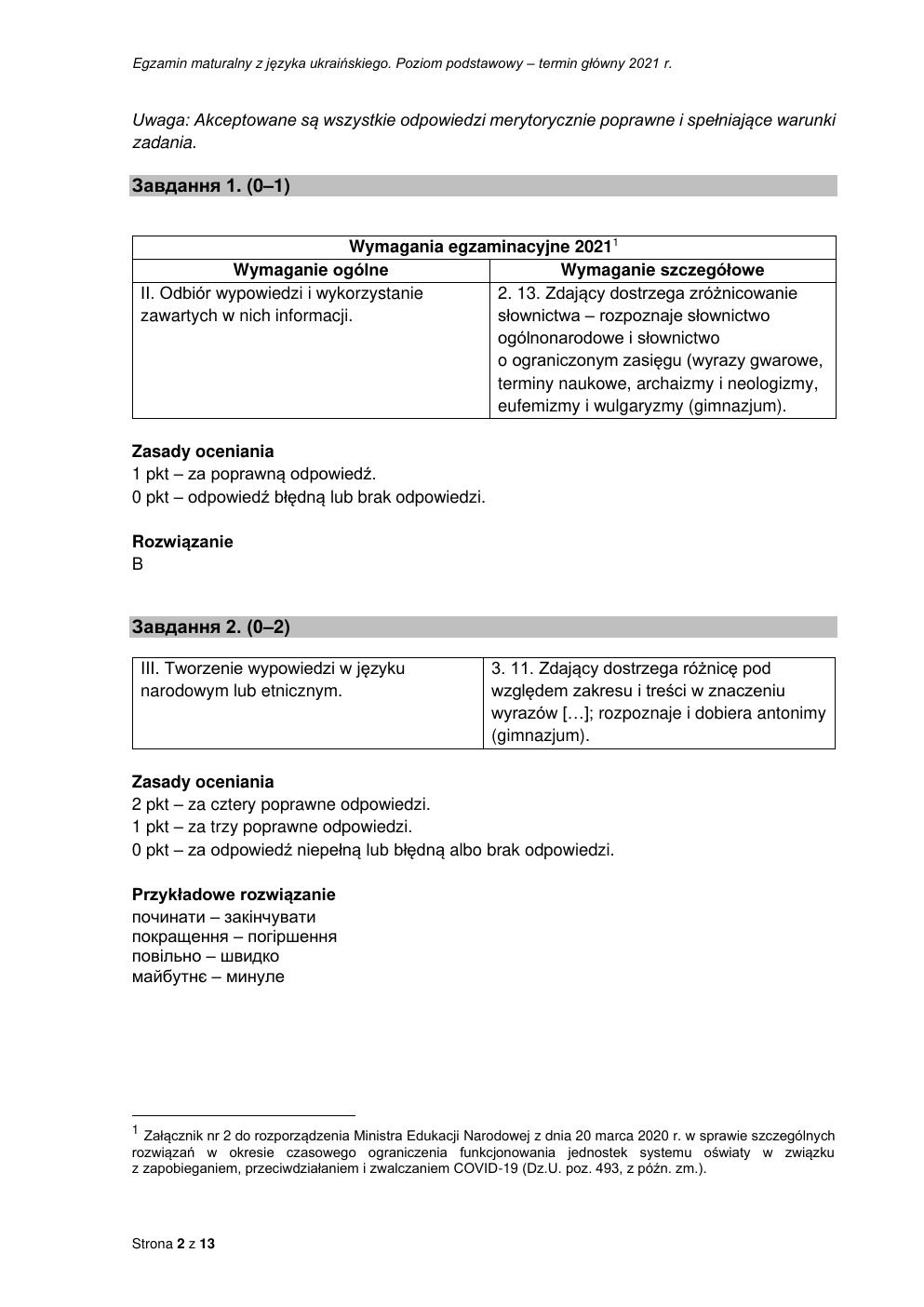 odpowiedzi - język ukraiński podstawowy - matura maj 2021-02