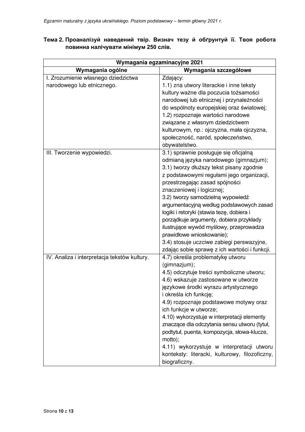 odpowiedzi - język ukraiński podstawowy - matura maj 2021-10