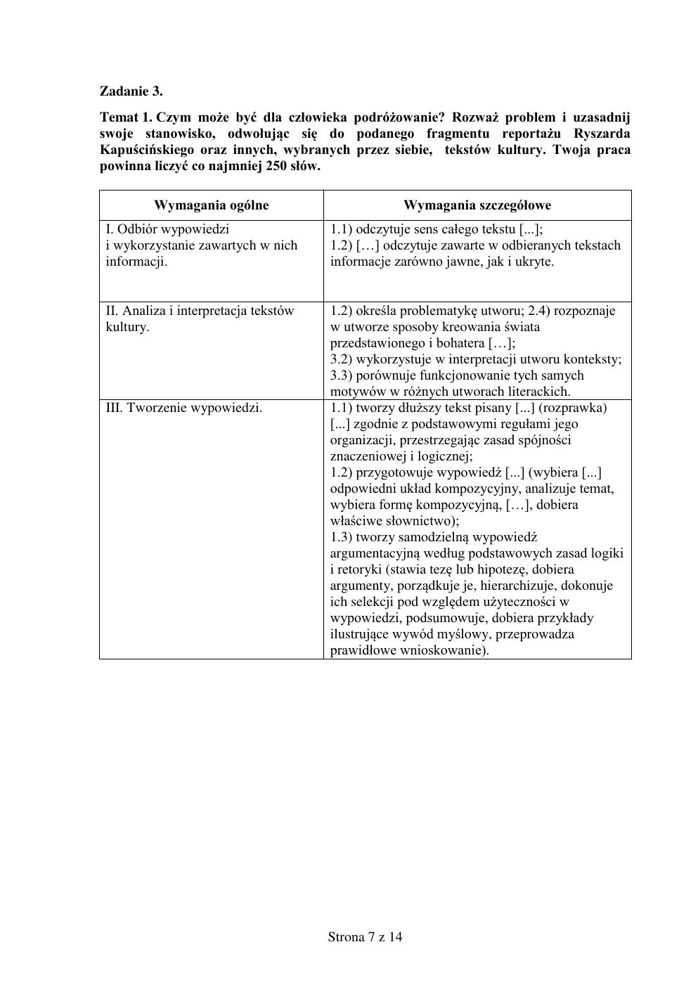 zasady oceniania - odpowiedzi - polski podstawowy - matura 2015 przykładowa-07
