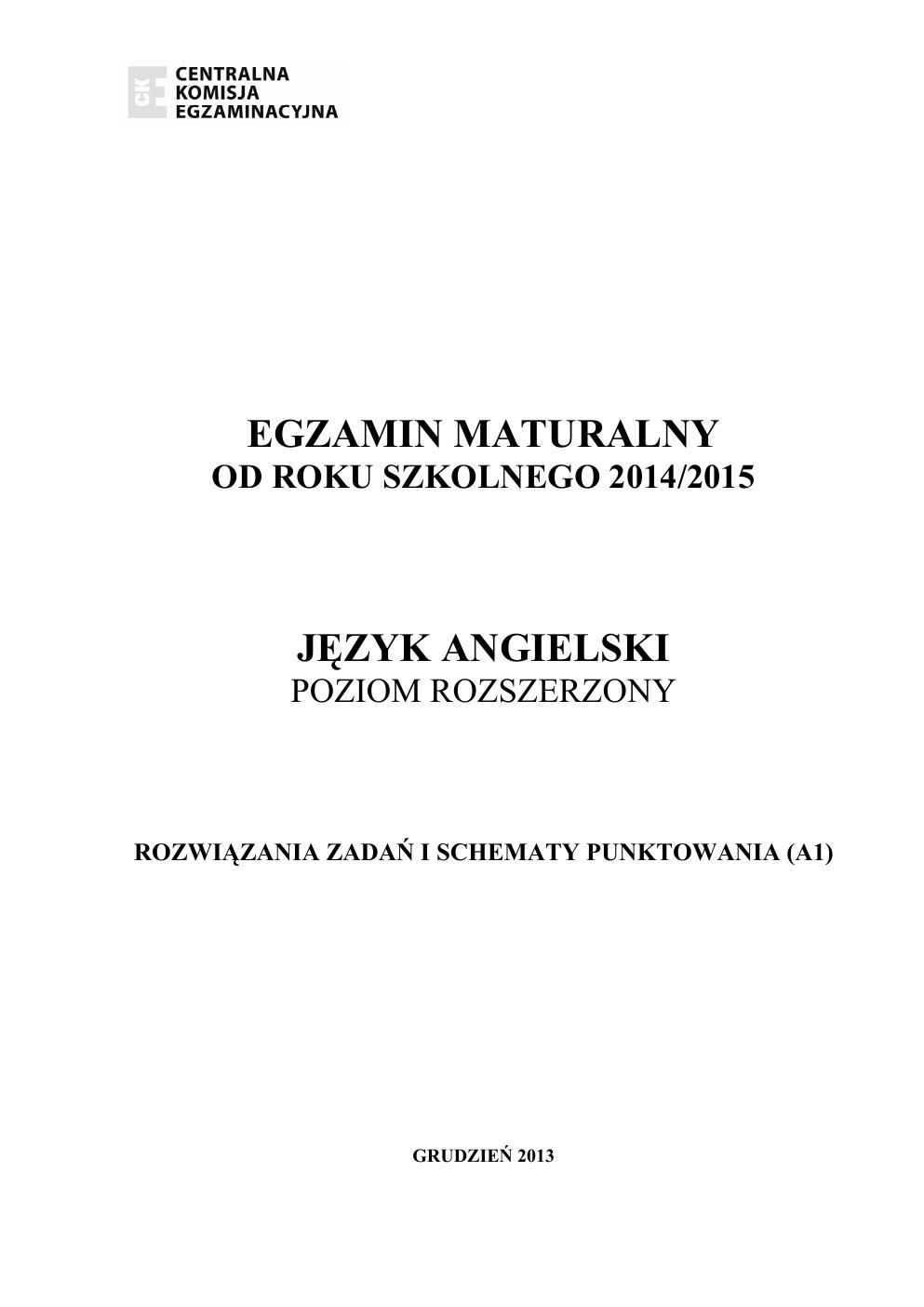 zasady oceniania - odpowiedzi - angielski rozszerzony - matura 2015 przykładowa-01