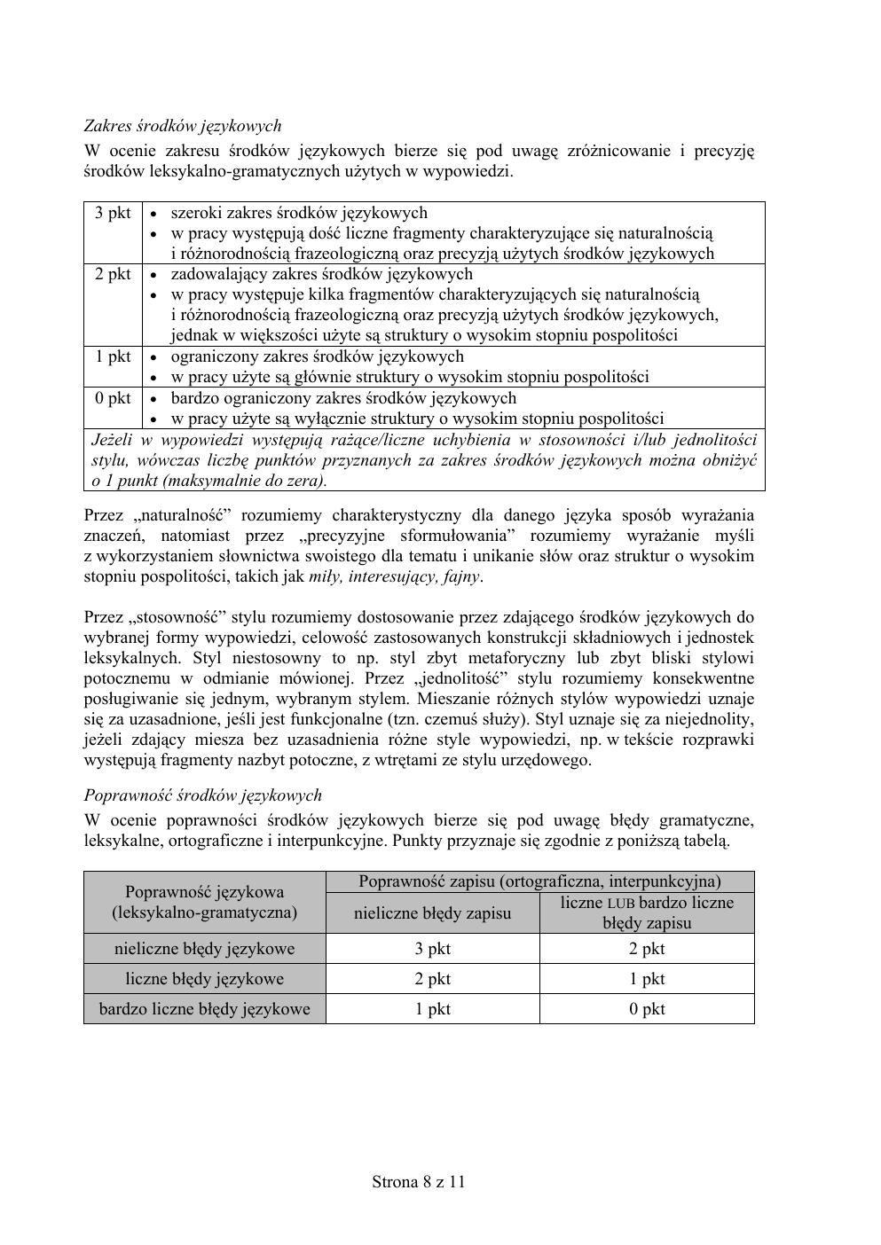 zasady oceniania - odpowiedzi - angielski rozszerzony - matura 2015 przykładowa-08