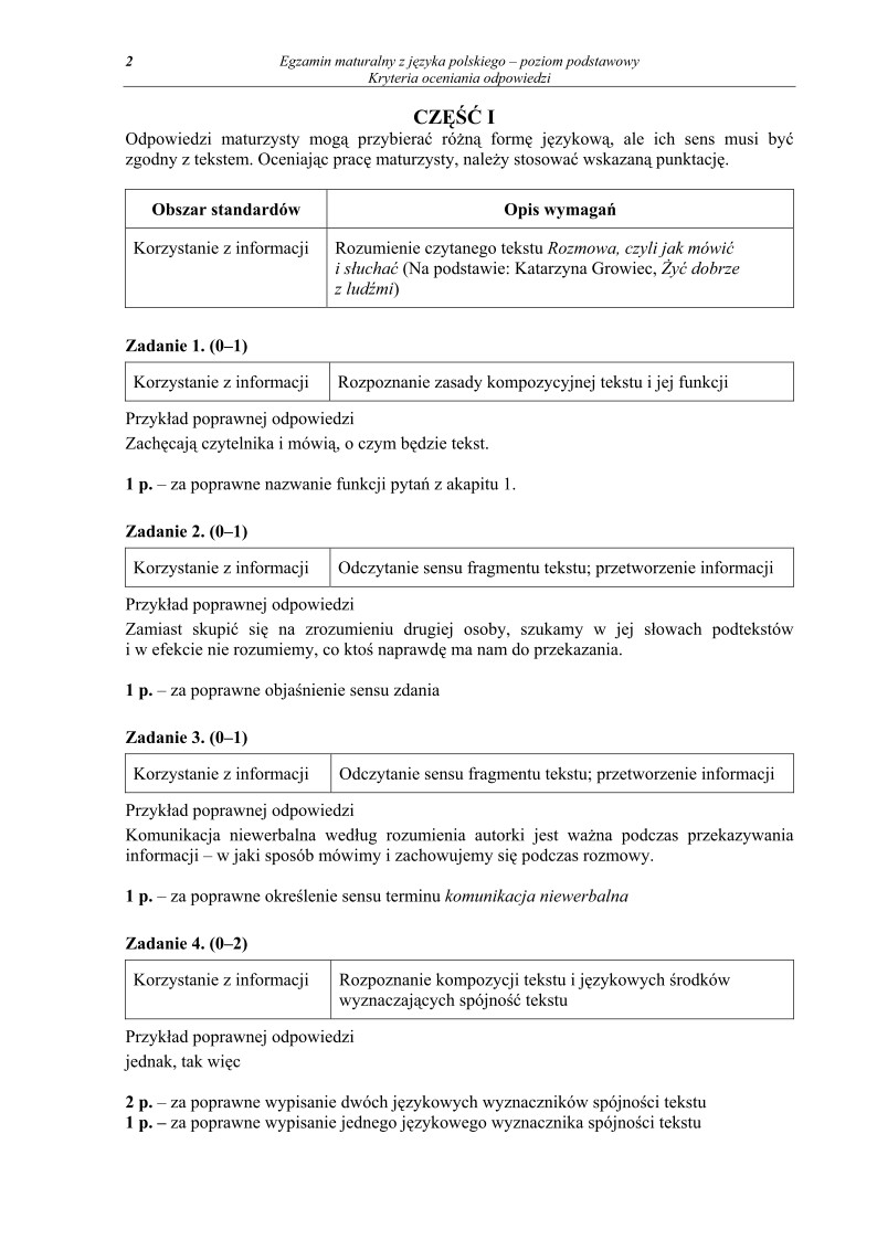 Odpowiedzi - jezyk polski, p. podstawowy, matura 2011-strona-02