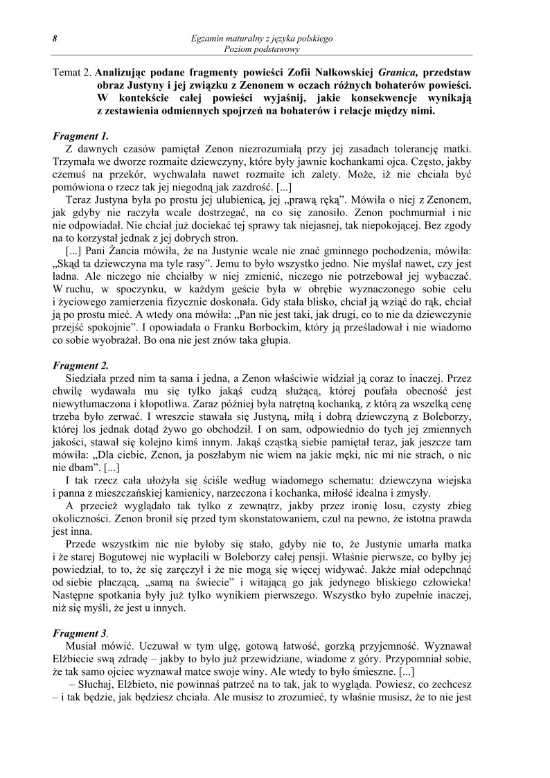 Pytania - jezyk polski, p. podstawowy, matura 2011-strona-08