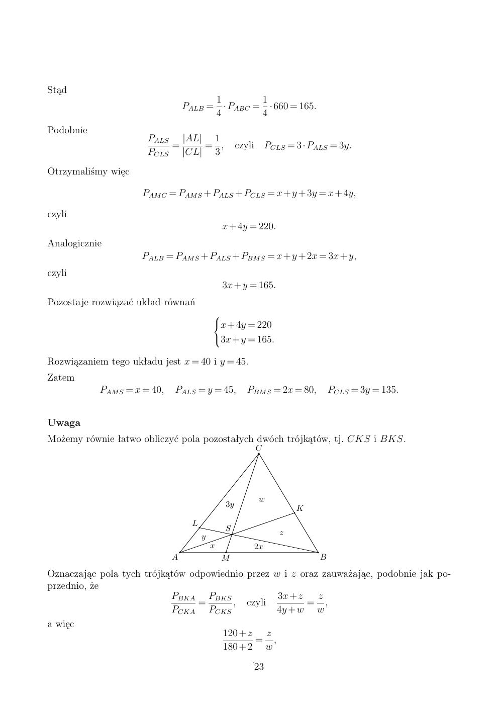 zasady oceniania - odpowiedzi - matematyka rozszerzony - matura 2015 przykładowa-23