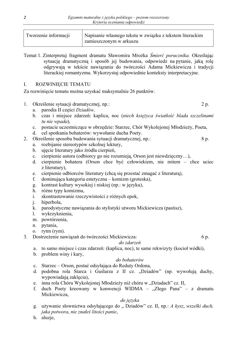 Odpowiedzi - jezyk polski, p. rozszerzony, matura 2011-strona-02