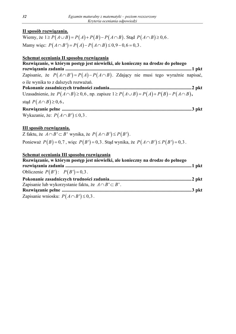 Odpowiedzi - matematyka, p. rozszerzony, matura 2011-strona-32