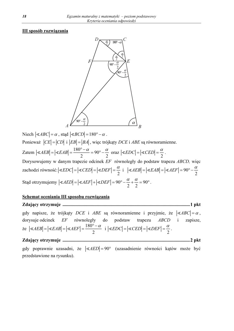 Odpowiedzi - matematyka, p. podstawowy, matura 2011-strona-18