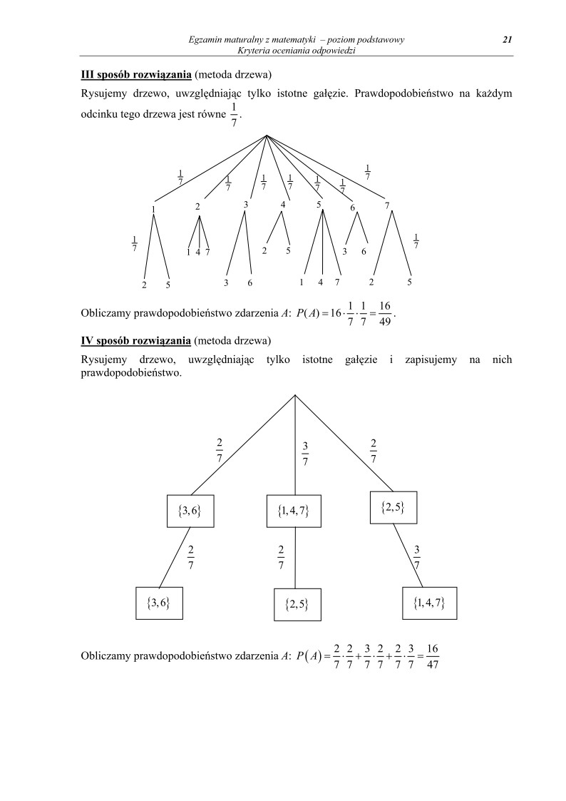 Odpowiedzi - matematyka, p. podstawowy, matura 2011-strona-21
