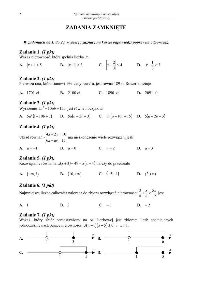 Pytania - matematyka, p. podstawowy, matura 2011-strona-02