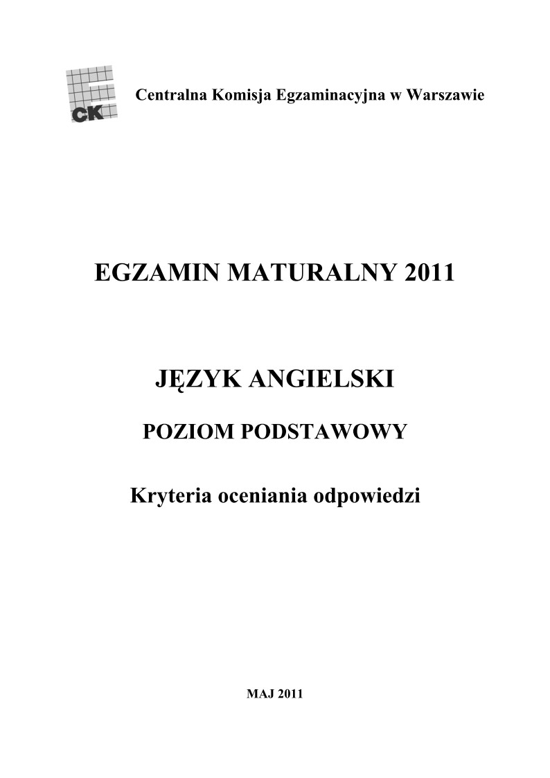 Odpowiedzi - jezyk angielski, p. podstawowy, matura 2011-strona-01