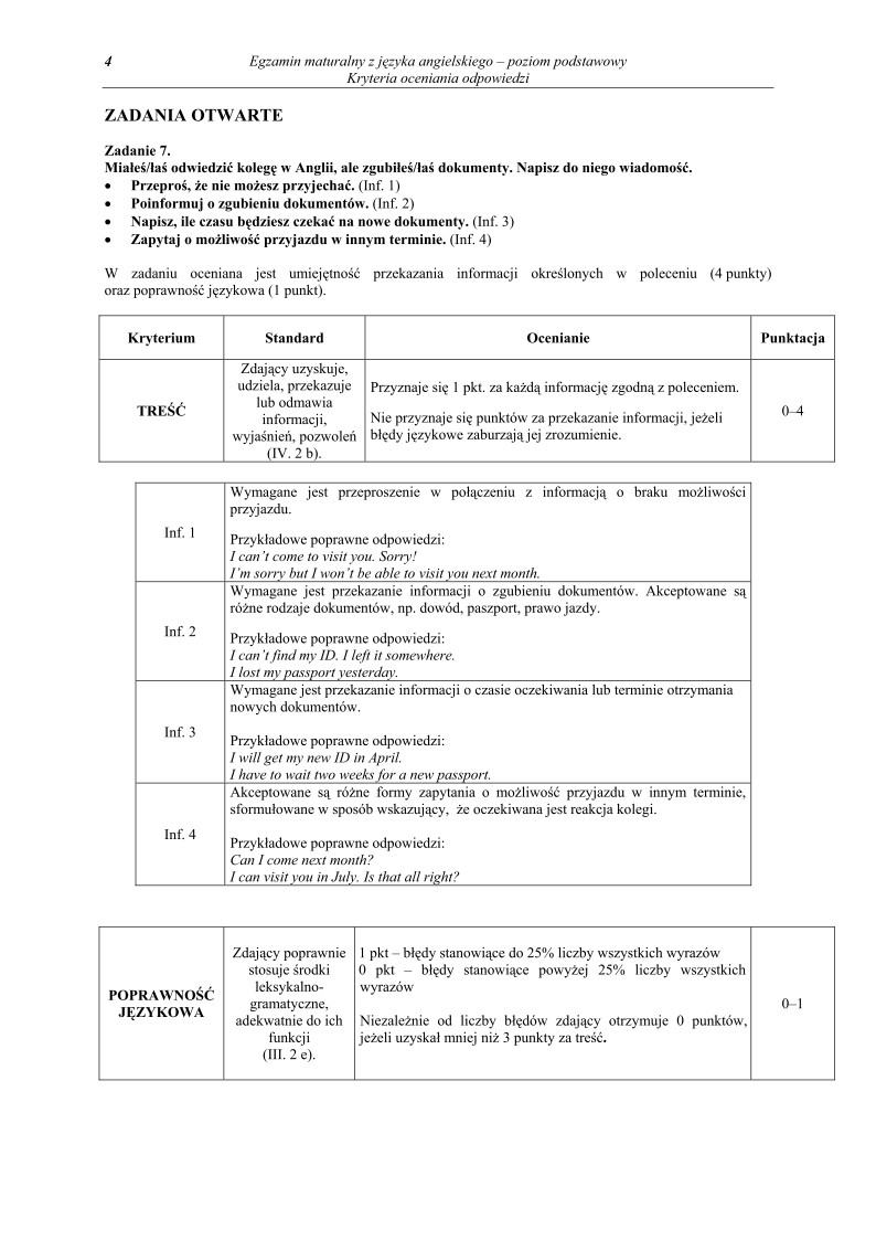 Odpowiedzi - jezyk angielski, p. podstawowy, matura 2011-strona-04