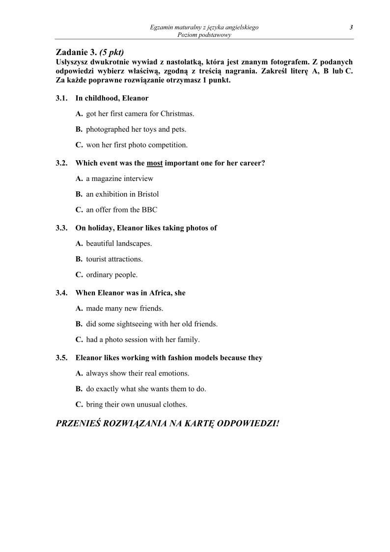 Pytania - jezyk angielski, p. podstawowy, matura 2011-strona-03