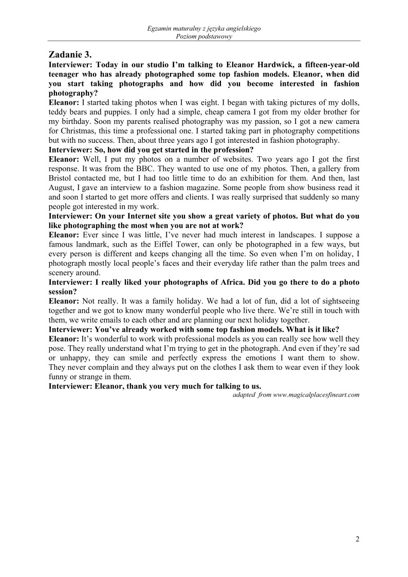 Transkrypcja - jezyk angielski, p. podstawowy, matura 2011-strona-02