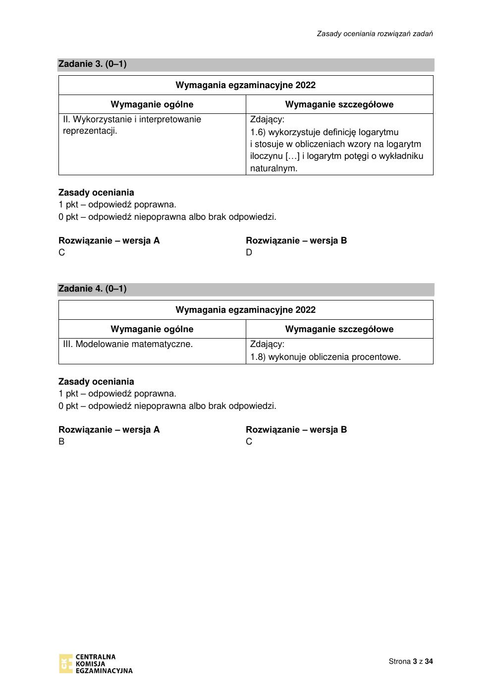 odpowiedzi - matematyka podstawowy - matura 2022 - maj-03