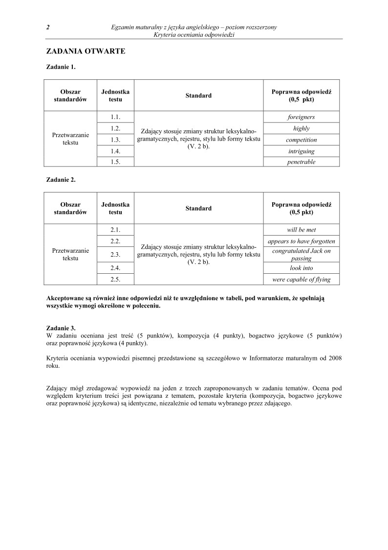 Odpowiedzi - jezyk angielski, p. rozszerzony, matura 2011-strona-02
