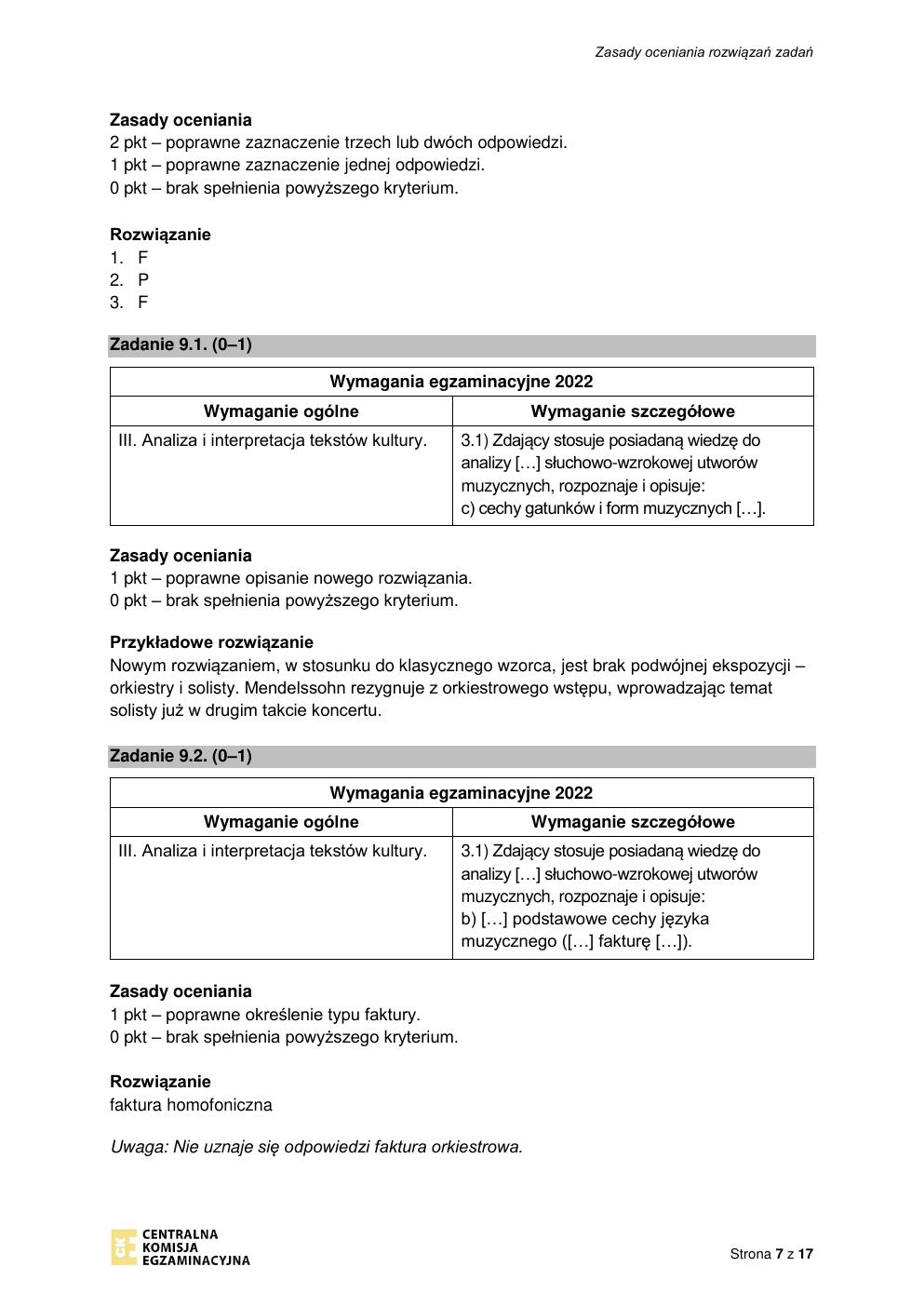 odpowiedzi - historia muzyki rozszerzony - matura 2022 - maj-07