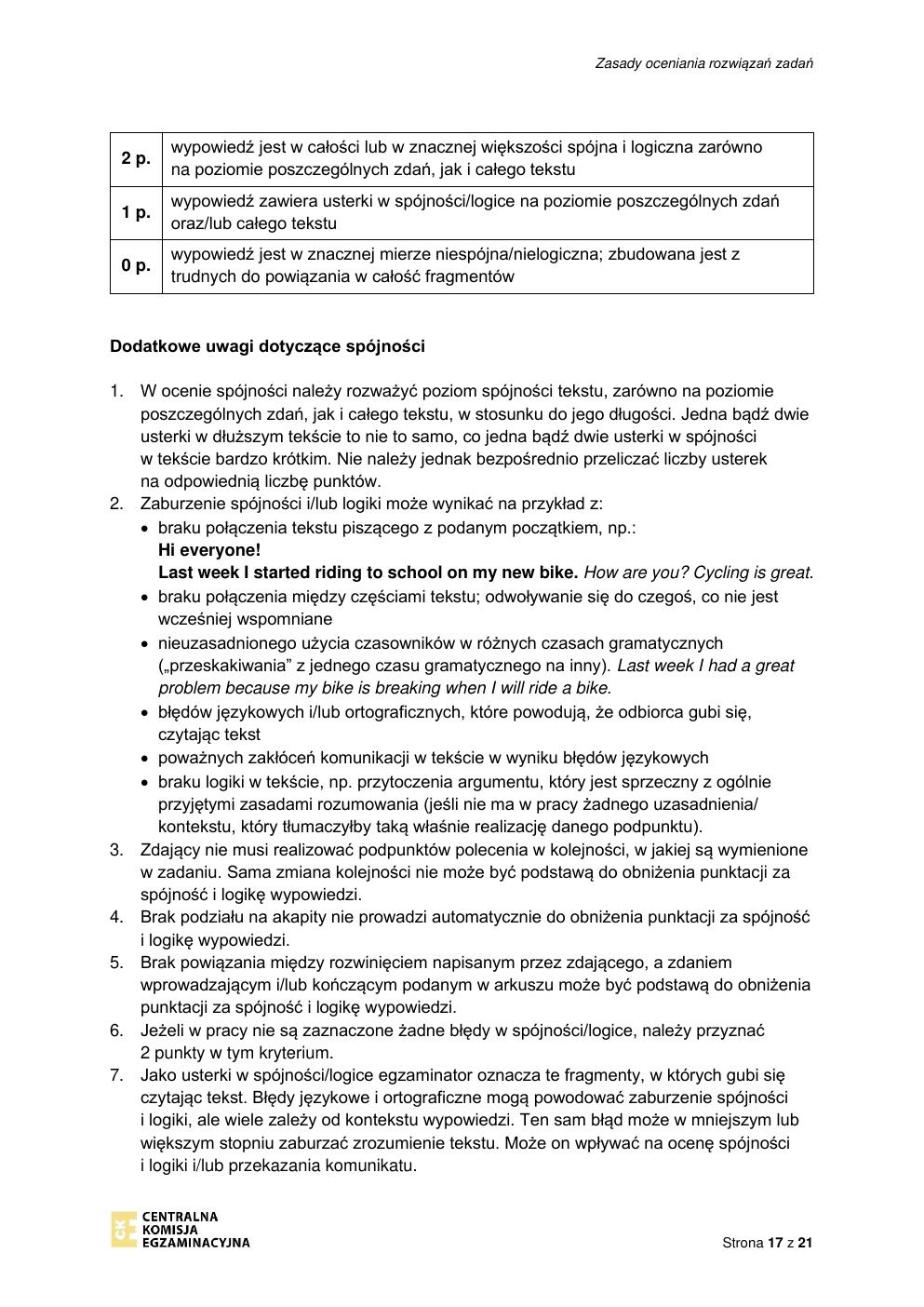 odpowiedzi - język angielski podstawowy - matura 2022 - maj-17