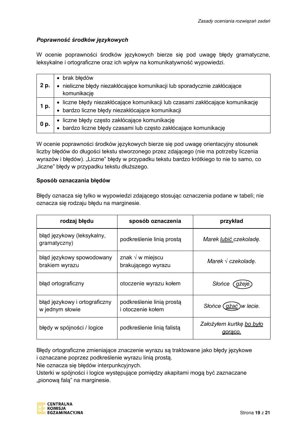 odpowiedzi - język angielski podstawowy - matura 2022 - maj-19