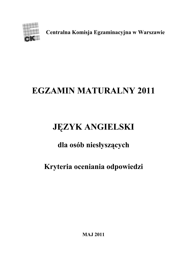 Odpowiedzi - jezyk angielski, dla osob nieslyszacych, matura 2011-strona-01