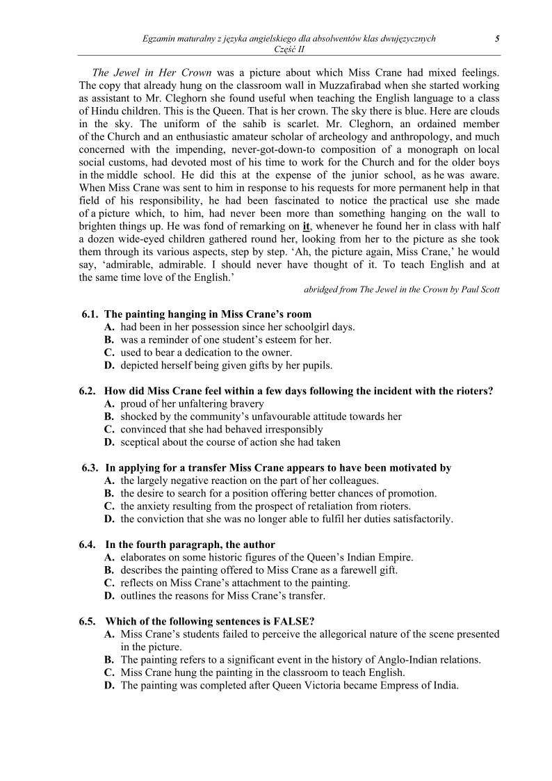 Pytania - jezyk angielski, w klasach dwujezycznych, matura 2011 cz2-strona-05